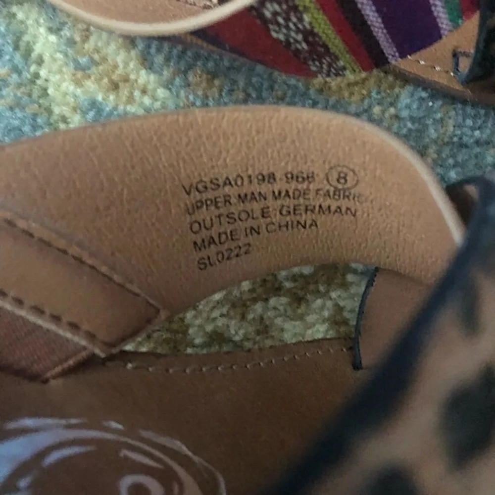 Very G Serape Leopard Sandals - Picture 12 of 13